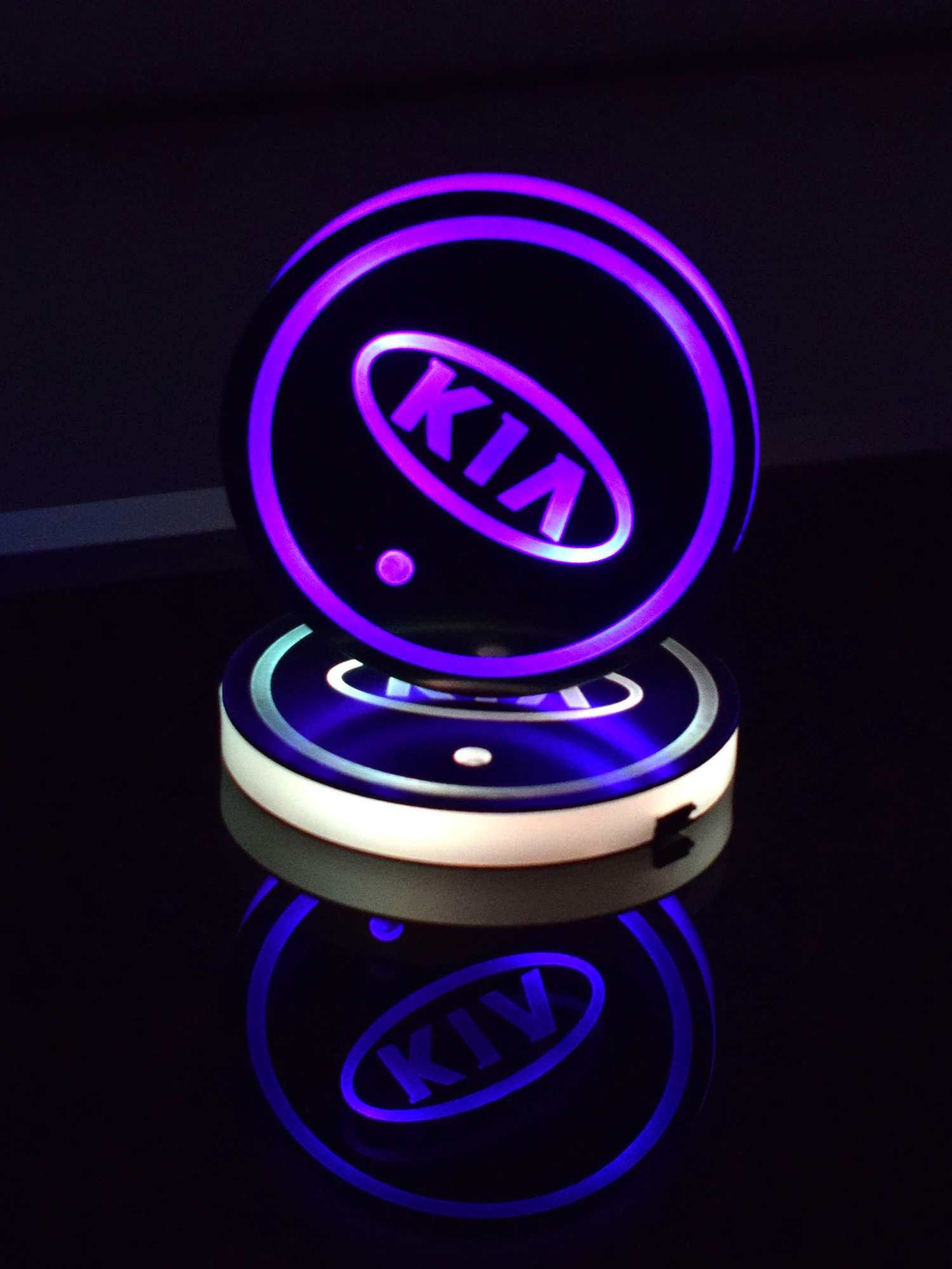 2 ks Pre KIA Rio, Ceed 2 3 4 Sportage JE SL QL Duše Picanto Magentis LED Auto Držiak Svetla USB Nabíjanie Mat Podložky Nálepky na Čítanie