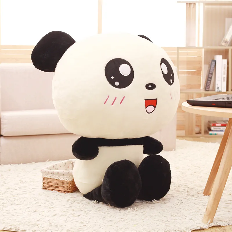 40-70cm Kawaii Veľkú Hlavu Panda Plyšové Hračky, Plyšové Mäkké Zvierat Vankúš Roztomilý Medveď Darček pre Deti detský Dievčatká Narodeniny Darček