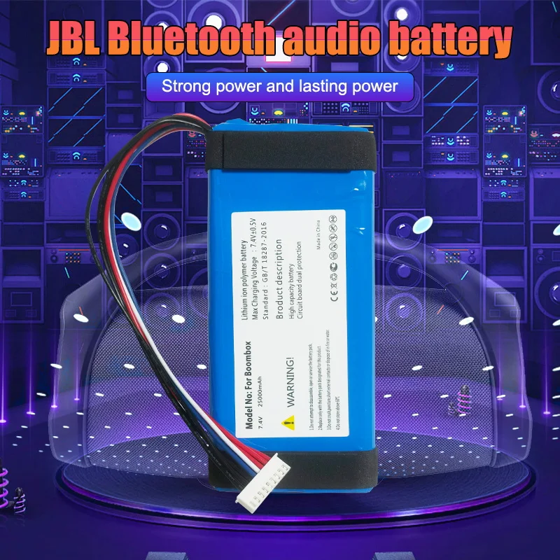 7.4 V 25000mah Pre JBL Boombox Bezdrôtovú Výmenu Reproduktor Batérie GSP0931134 01 JEM3316,JEM3317,JEM3318