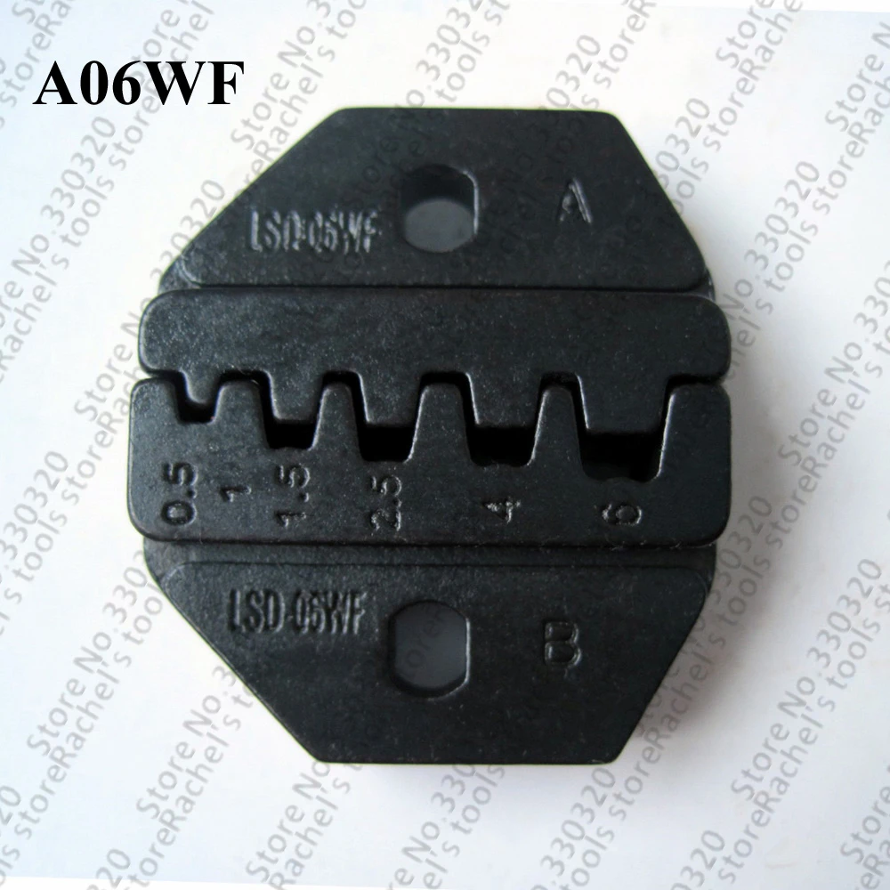 A06WF nástroj, krimpovacie zomrieť pre kliešte na drôt kábel konci rukávov a kovanie 0