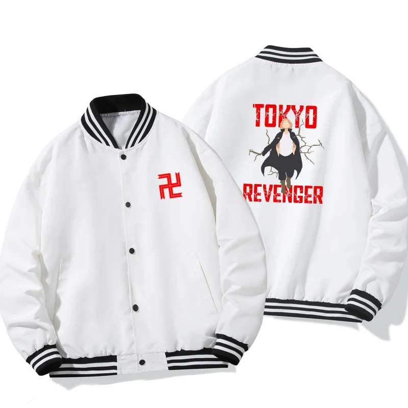 Anime Tokio Revengers japonskej módy na Jeseň Tenkú bundu, Tokyo Manji Gang Cosplay páry Streetwear windbreakers kabát