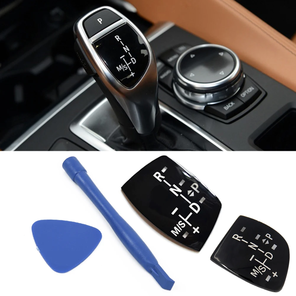 Auto Shift Gombík Panel Výstroj Tlačidlo Krytu Znak M Výkon Nálepky vhodné na BMW X1 X3 X5 X6 M3 M5 F01 F10 F30 F35 F15 F16 F18 0