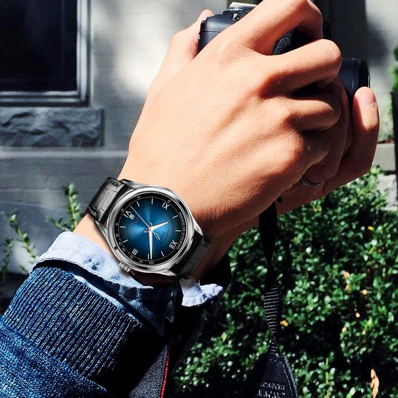 BORMAN Muži Móda Hodinky Pánske Automatické Hodinky Mechanické Náramkové hodinky Vodotesné Sapphire Top Luxusné Značky Gradient Farba Dial