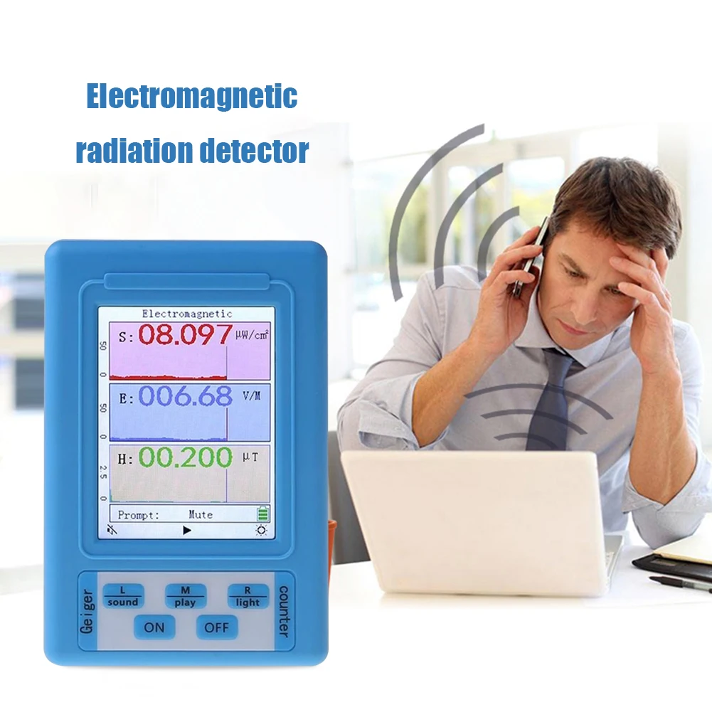 BR-9A Prenosné Elektromagnetického Žiarenia Detektor Ručné Profesionálne Dozimeter Monitor Žiarenia Tester EMF Meter citlivosť