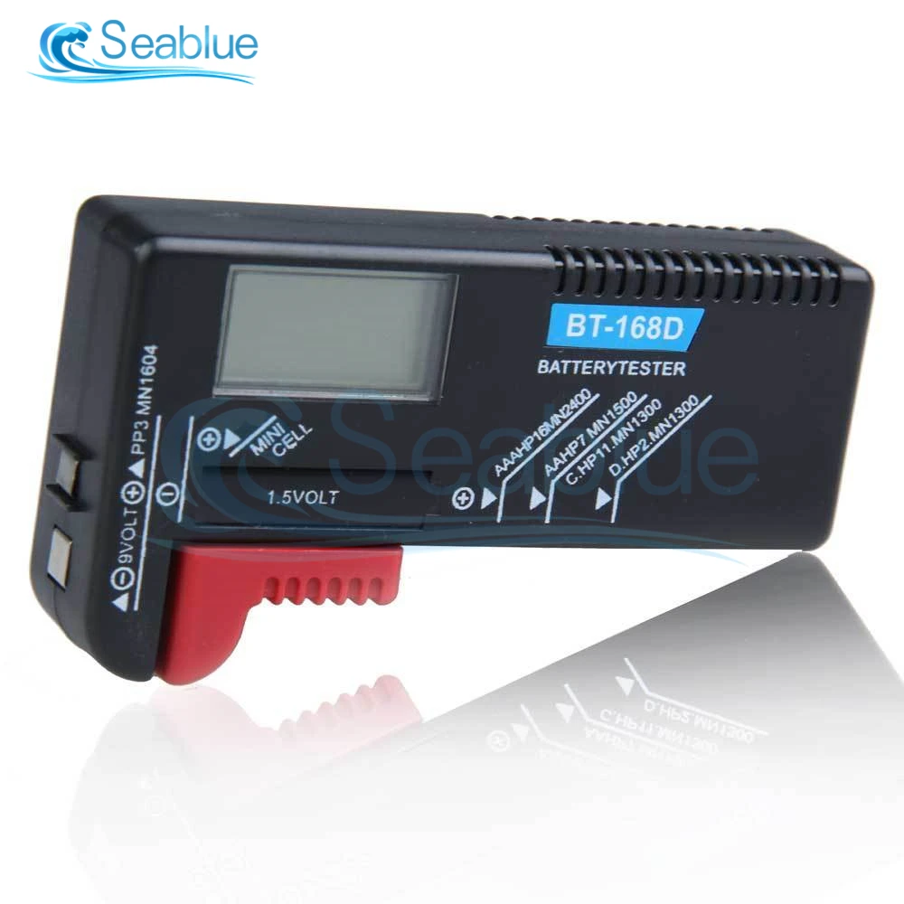 BT168D Digitálne Lítiová Batéria Kapacita Tester LCD, BT-168D Batérie Diagnostický Nástroj Pre 9V 1,5 V AAA AA Tlačidlo Bunky Univerzálny Test