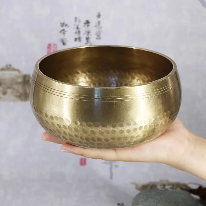 Buddha zvuk, bronzová miska pre jogy meditácie Tibetskej bronzová miska Buddha zvuk misy a hudby pomocou Tibetskej misy spev