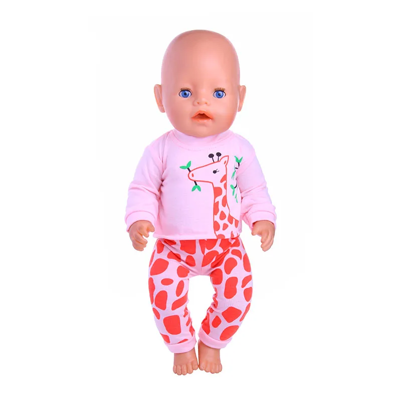 Bábika Oblečenie, Pyžamá 2ks/Set Nightgowns Pre 18-Palcové Americký&43 cm Baby New Born Bábika Oblečenie Príslušenstvo Dievča je Hračka
