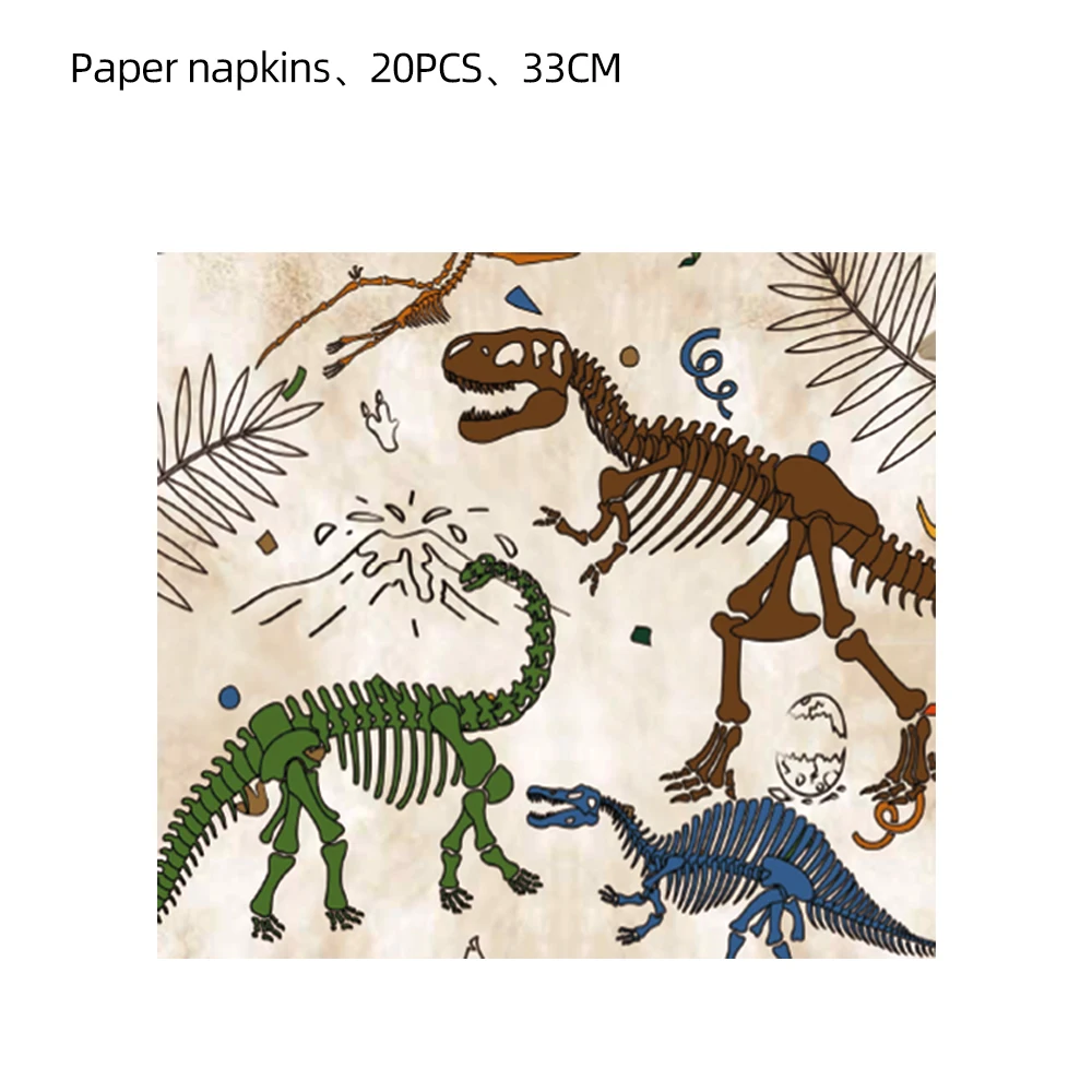 Dinosaurov Fosílnych Archeológia Tému Narodeninovej Party Papier Doska Pohár Riad Dekorácie Dinosaura Party Dekorácie Dodávky