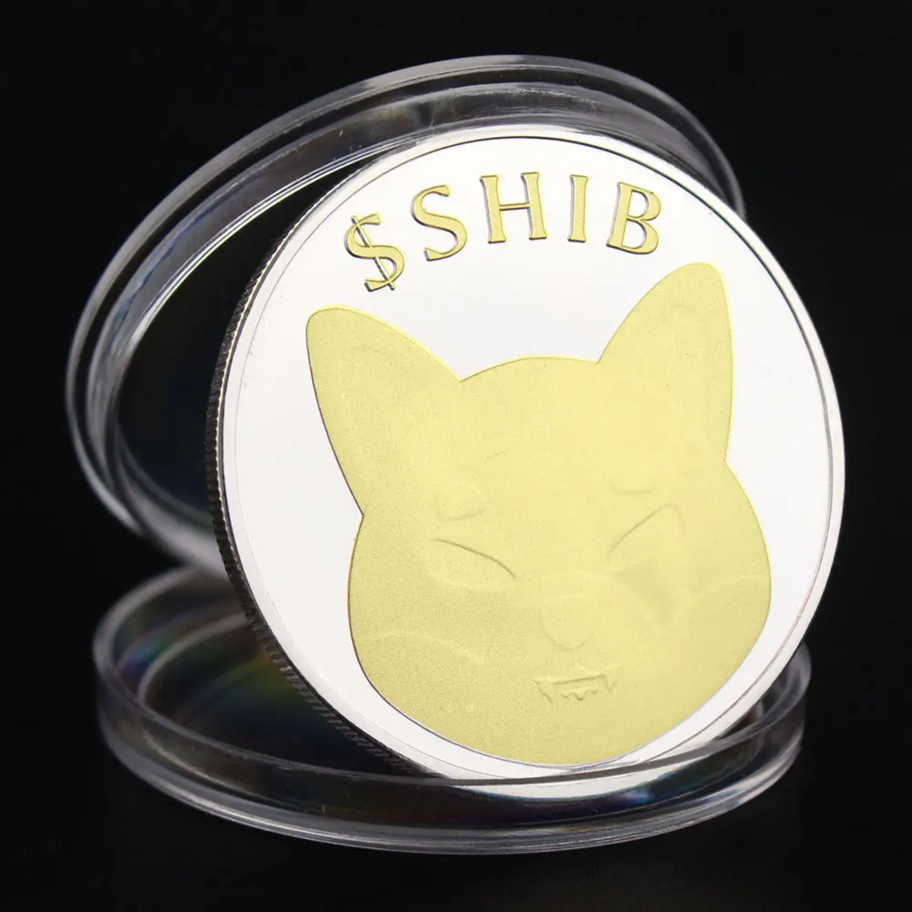 Dogecoin Vrah SHIBA Souvernir Strieborné Pozlátené Mince Fyzickej Cryptocurrency Mince Roztomilý Shiba Mince, Pamätné Mince