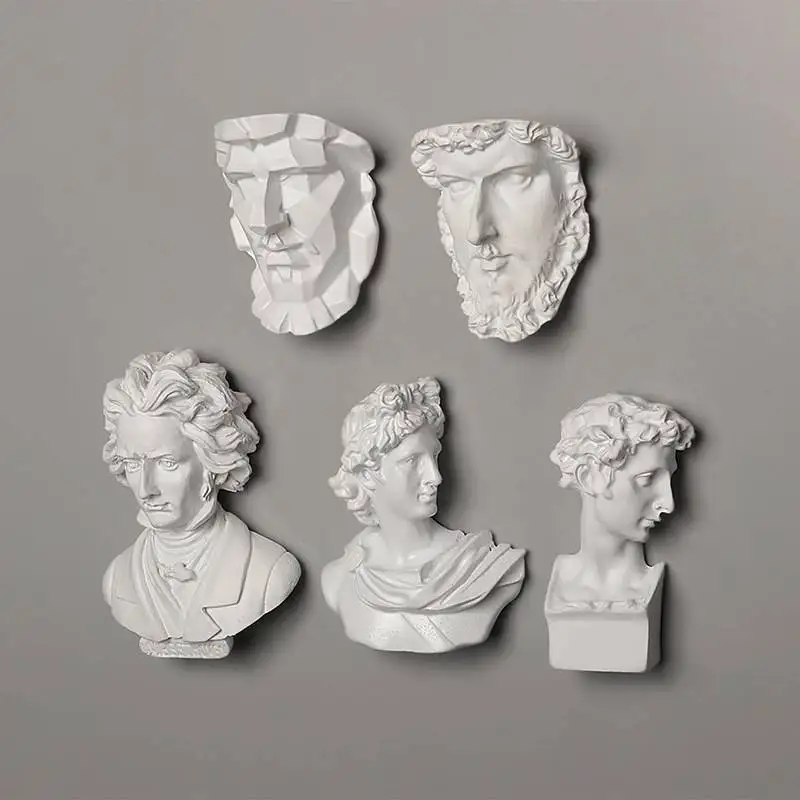 Doprava zadarmo 3D Živice Magnety na Chladničku Tvorivé Portrét Socha Umenie Beethoven, Chladnička Magnet Nálepky Domáce Dekorácie