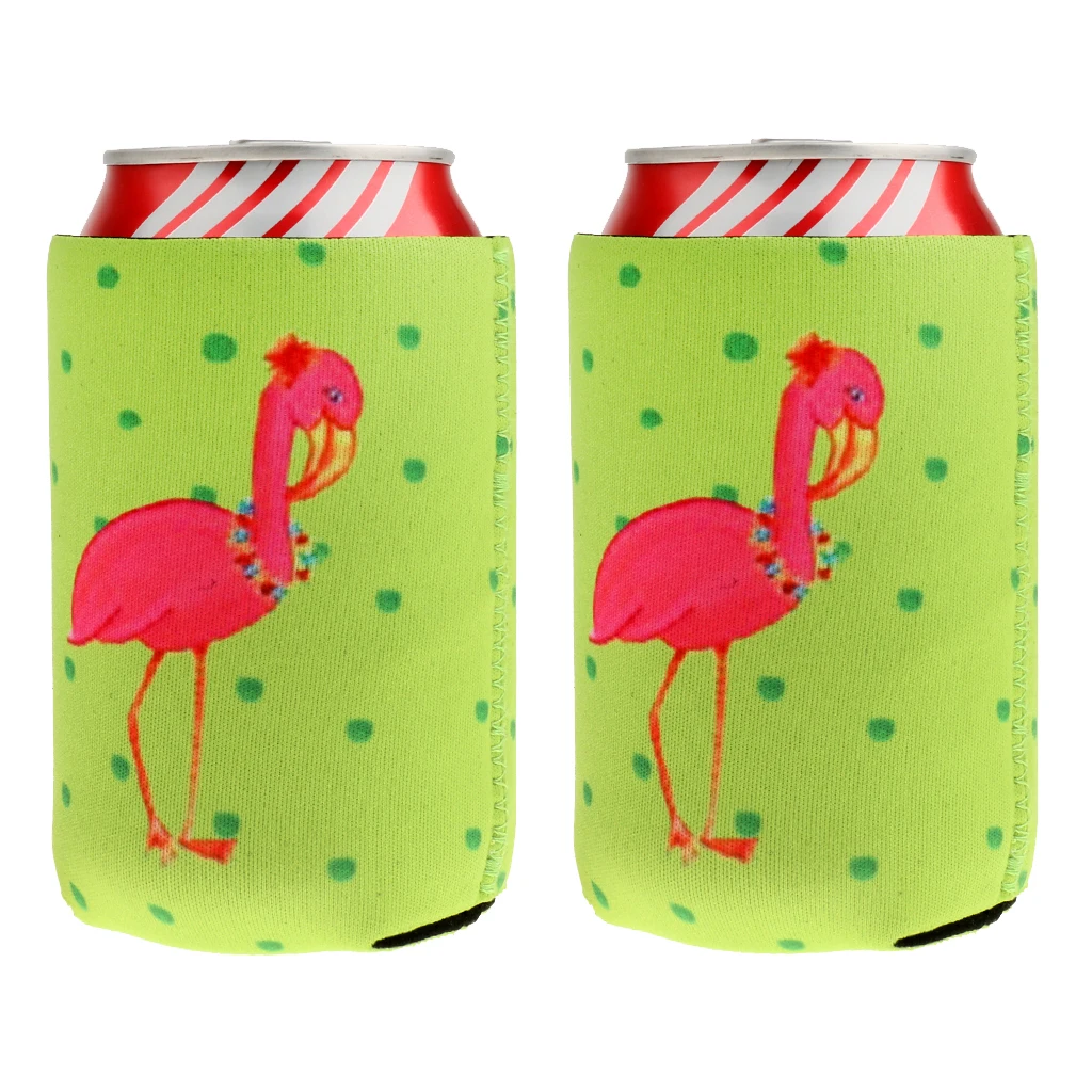Flamingo Stubby Pivo Fľaša Môže Chladič Chladenie Rukáv Prospech Dekorácie Pack 2