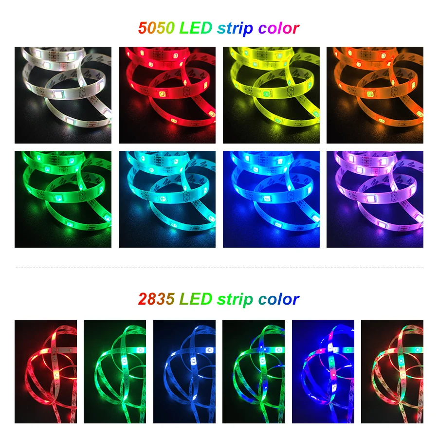 HomeJSDH Bluetooth Led Pásy Vlkovcový Svetlá s Led diódami SMD Vodeodolné RGB Domov Zigbee Led Pásy Vianočné Osvetlenie Vonkajšie Led Pásy 0