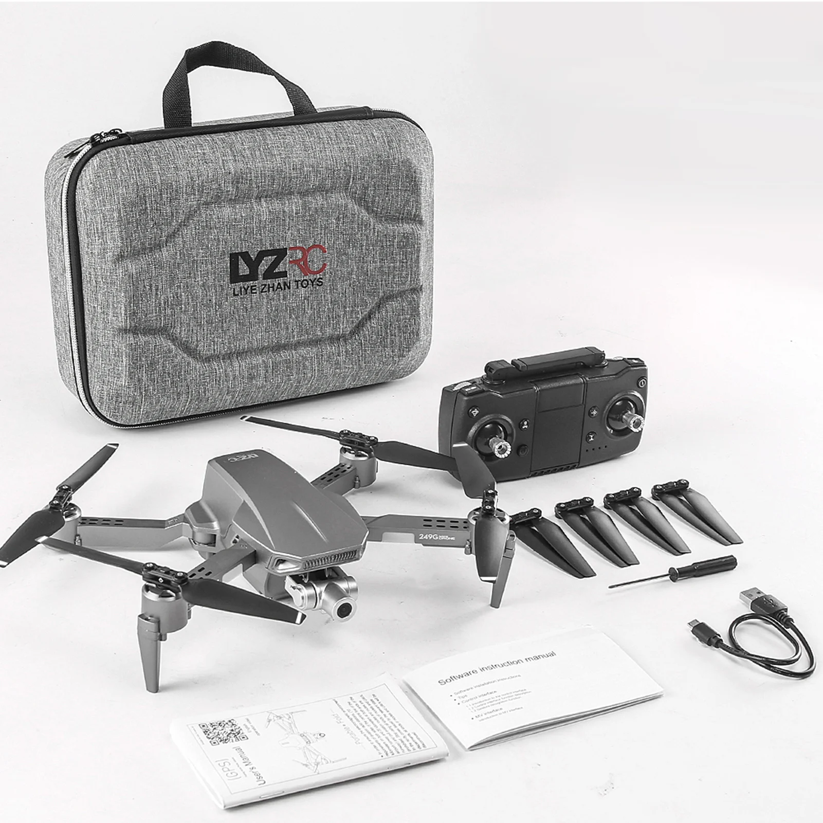 L106 Pro GPS Mini RC Drone Skladacie Štyri osi Drone 4K HD Kamera Gimbal High-definition Kamery Lietadla FPV 5G WIFI Quadcopter