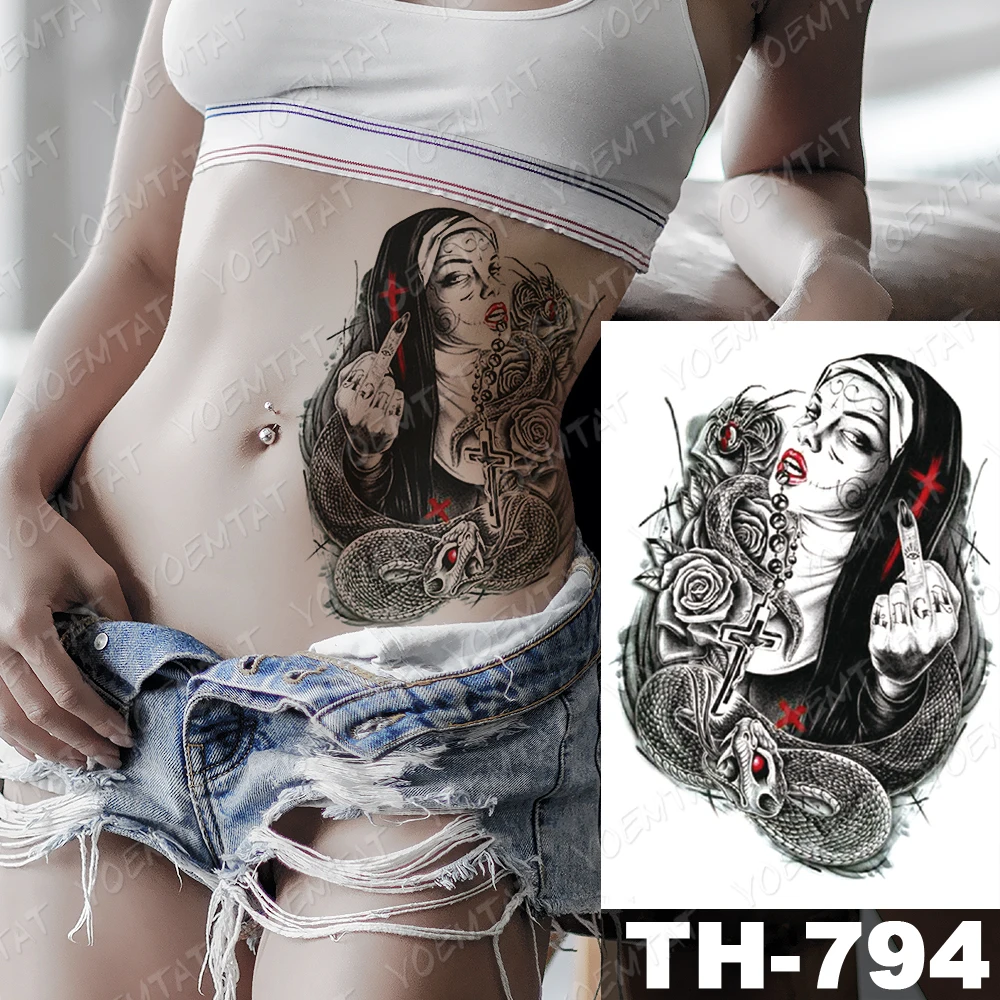 Nepremokavé Dočasné Tetovanie Nálepky Scorpion Krv Ruže, Pivónia Kvet Flash Tetovanie Žena Body Art Falošné Vody prenos Tetovanie Mužov 0