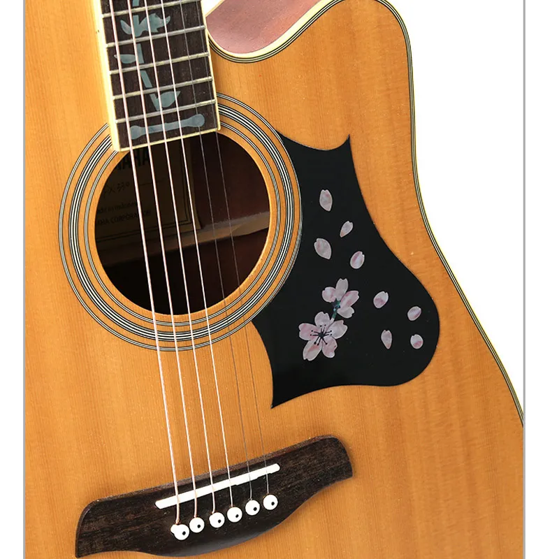 Novo Gitara Hmatníka Panel Nálepky Cherry Blossom Obtlačky Dekorácie pre Drumbľa Basy