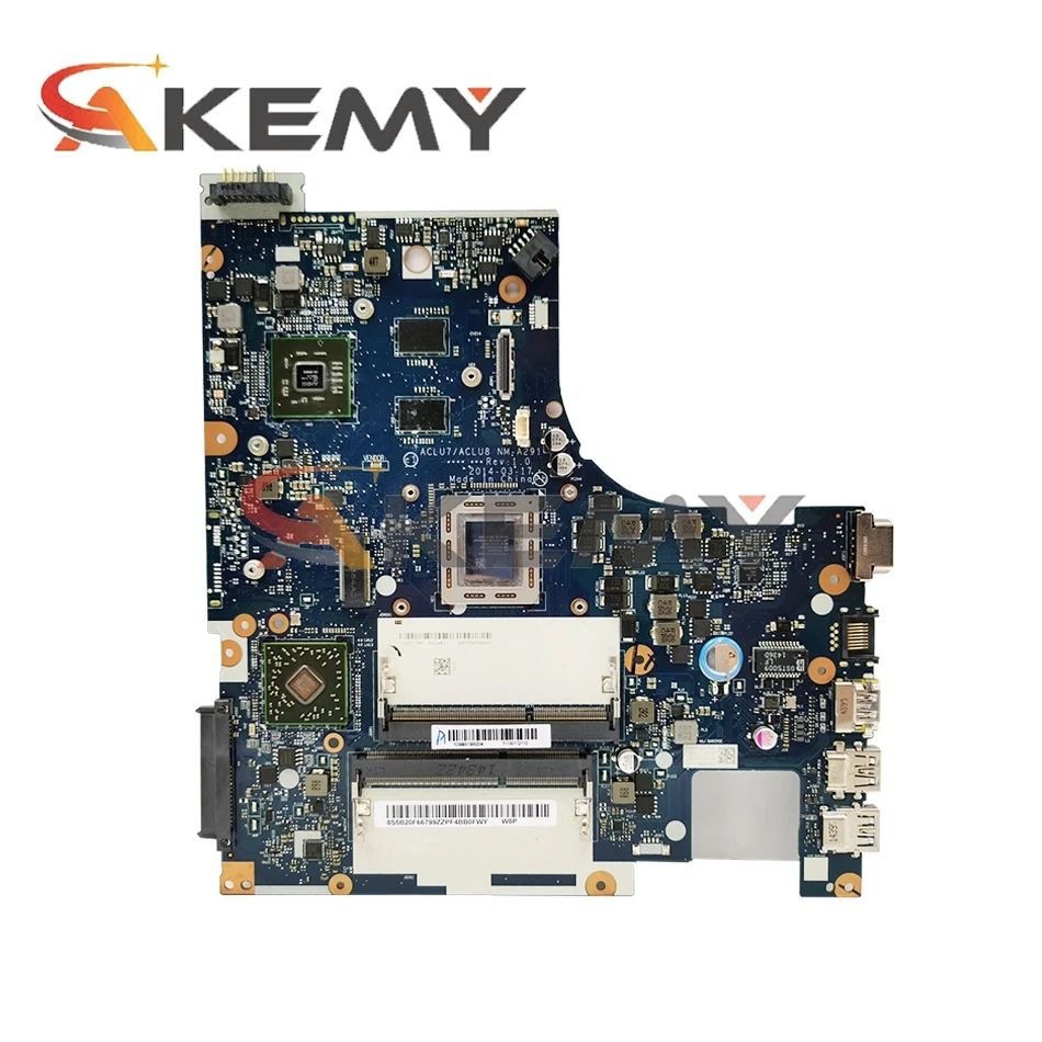 Nové NM-A291 Doska ( A10-7300 CPU + 2 GB, grafický procesor (GPU)） Pre Lenovo Z50-75 G50-75 M G50-75 G50-75 M Notebook doske ACLU7/ACLU8 0