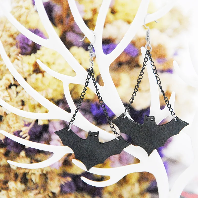 Nový Dizajn Roztomilý Netopierov Náušnice Ženy Halloween Šperky Príslušenstvo Tvorivé Podivné Halloween Bat Náušnice