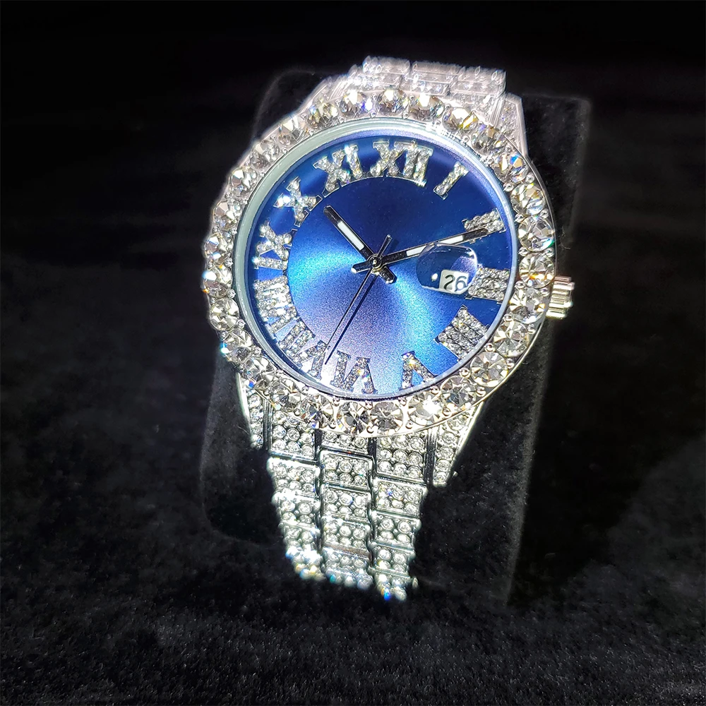 NOVÝ Módny Biznis Hodinky pre Človeka Quartz Nehrdzavejúcej Ocele Luxusné náramkové hodinky Ľadový Z Mužskej Hodiny s Dátumom Relogio Masculino