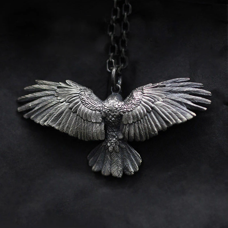 Nový, Originálny Dizajn Eagle Prívesok Panovačný pánske Módne Trendy Strieborný Náhrdelník Príslušenstvo Šperky