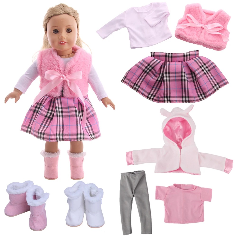 Oblečenie pre Bábiky Oblečenie v Zime Teplé Oblečenie Ručné Príslušenstvo Fit 43 cm Znovuzrodené Dieťa narodí zapf 18-palcové Dievča American Doll ,Halloween