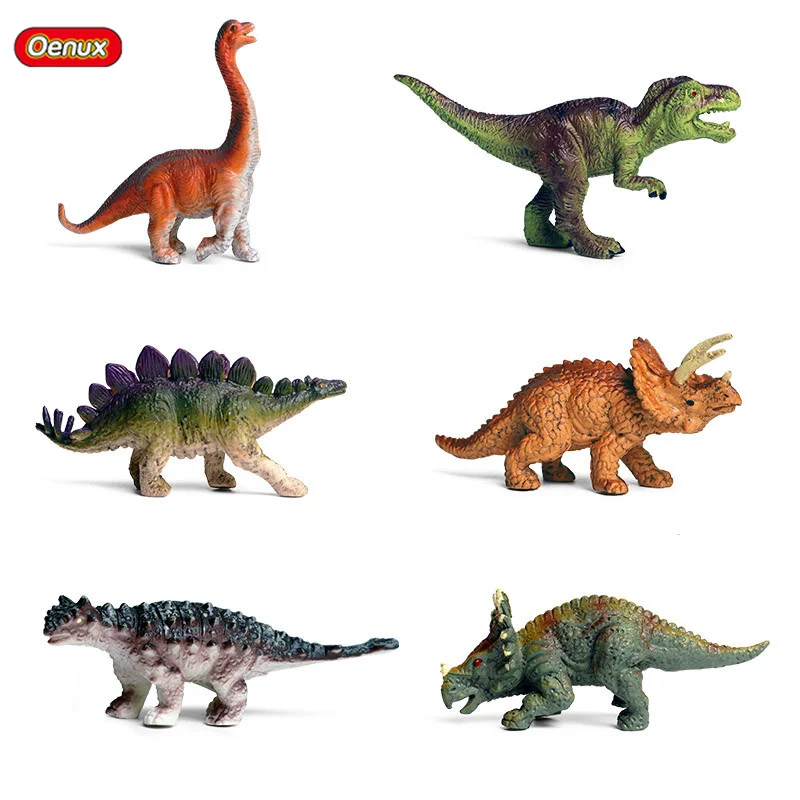 Oenux Mini Dinosaura Hračky PVC Jurský Stegosaurus Saichania Simulácie Zvieracích Modeloch Akčné Figúrky Zbierku Hračiek pre Deti 0
