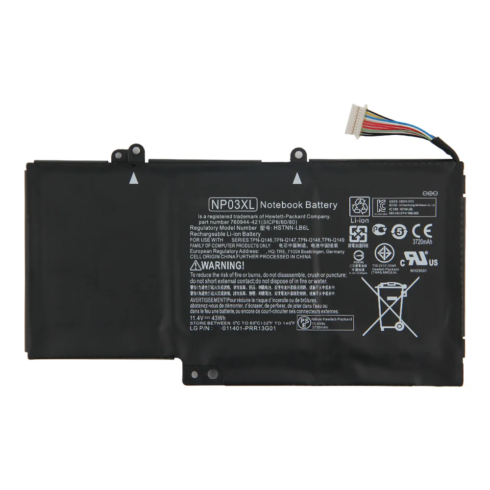 Originálne Náhradné Batérie NP03XL HSTNN-LB6L pre HP Pavilion X360 13-A010DX J8C75PA 13-A081NR TPN-Q146 G6T84UA Notebook Batérie 0