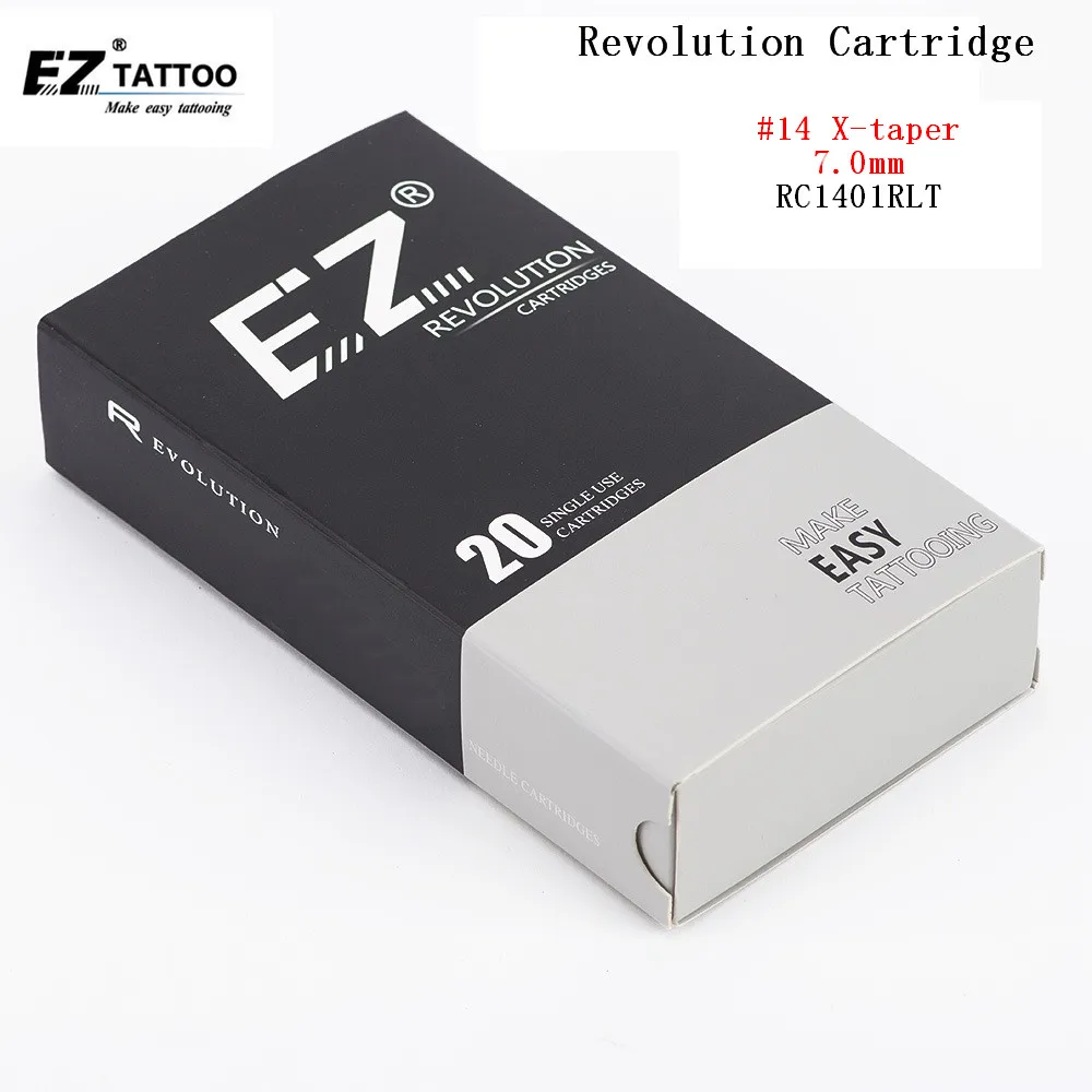 RC1401RL EZ Tetovanie Ihly Revolúcie Kazety Kolo Líniové Sterilizované #14 X-Taper7.0 mm pre systém Stroj a Rukoväte 20pcs /veľa