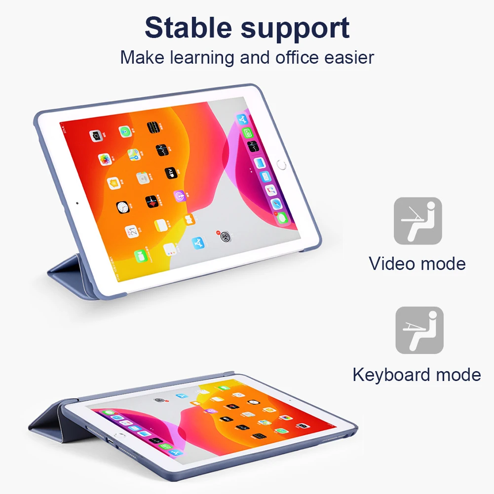 Smart Cover Pre iPad Mini 1 2 3 4 5 Prípade Wake Silikónový Kryt pre iPad 2 3 4 5 6 7 8 Prípade Funda pre iPad 9.7 10.2 2017 Prípade Capa