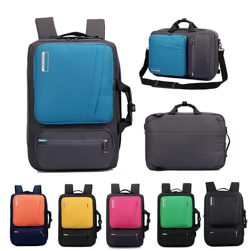SOCKO Multifunkčné Notebook Batoh 14 15.6 17 17.3 Palce Aktovku taška cez rameno Travel školské tašky pre Mužov a Ženy 0