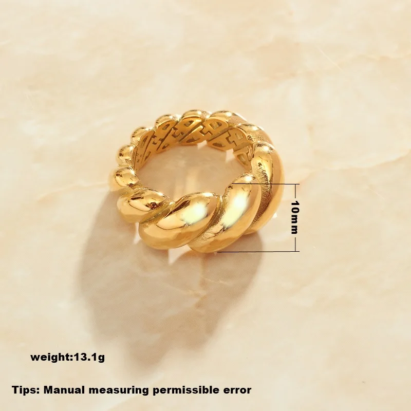 SOMMAR 2020 trend 18KGP Zlatom Vyplnené veľkosť 6 7 8 ženy dámske prstene Twist uzol krúžok mužov Vysoko Kvalitné Šperky