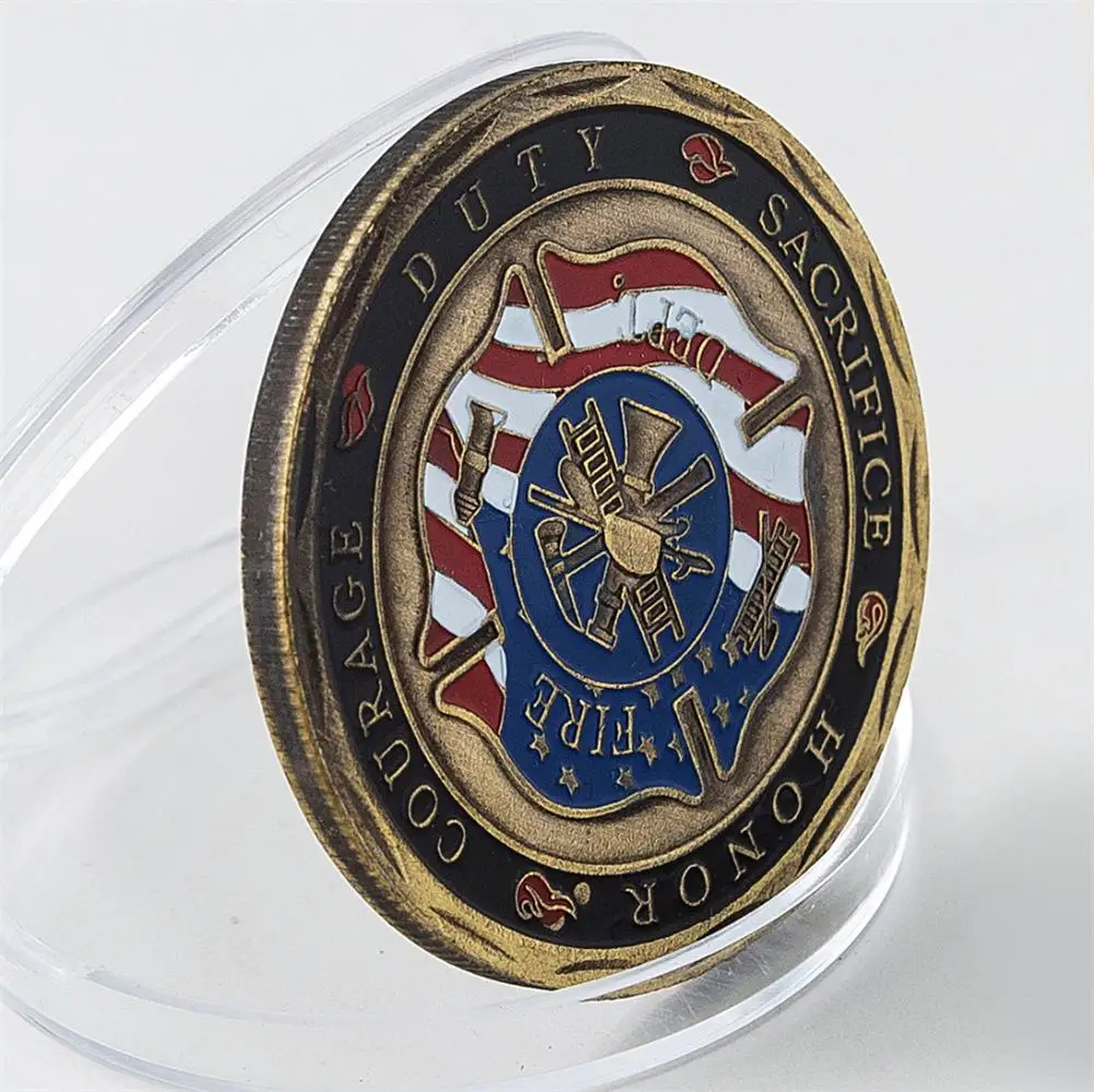 St. Florian Patróna Hasičov Oheň Záchranu Pamätné Výzvou Mince Európskej Zberateľské Mince Zliatiny Dekorácie 40 mm