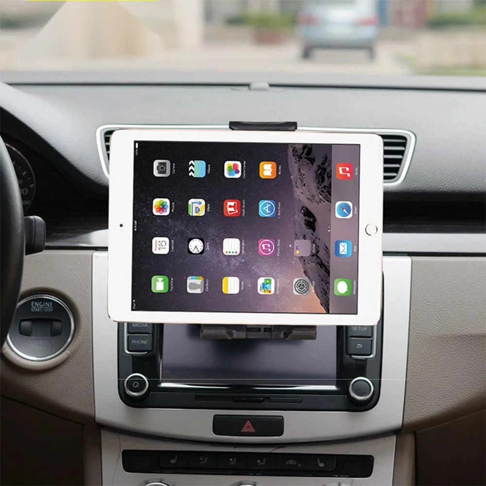 Stojan tabletu l Nastaviteľné 4-11 palcový Držiak do Vozidla CD Slot Pripojiť Mobilný Telefón Držiak Pre iPad, iPhone, Samsung Tablety