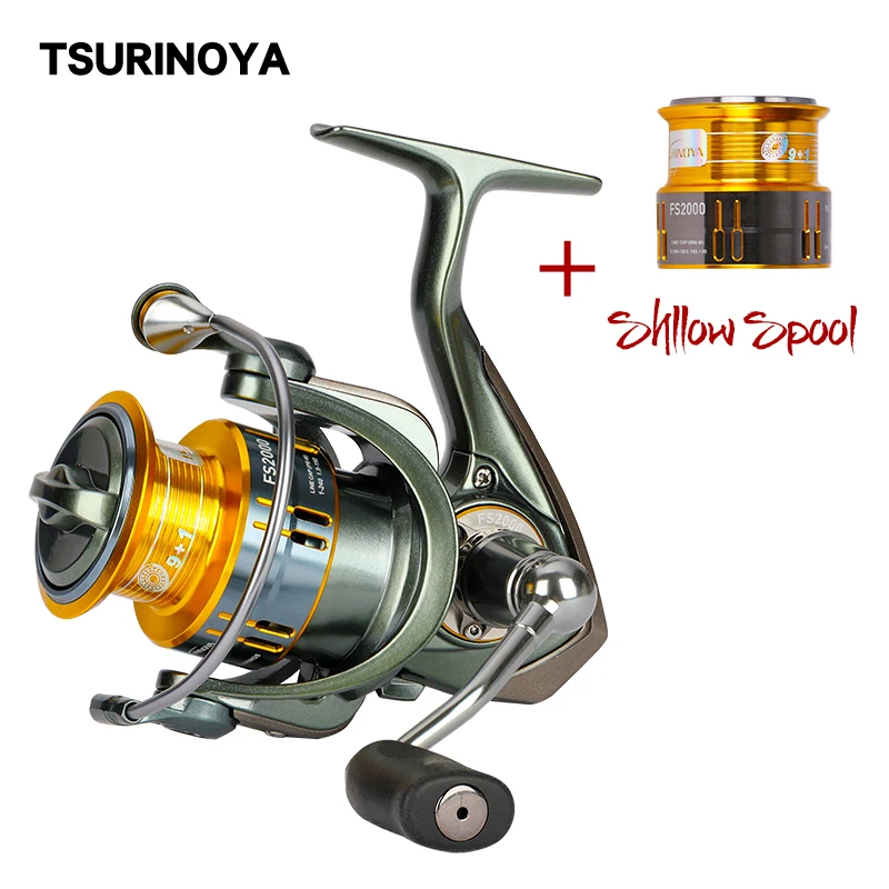 Tsurinoya FS2000 Metal Spinning Cievky 10BB/5.2:1 245gLure Fishing Cievky S Náhradných Cievka Carretilha De Pesca Moulinet Peche Koliesko