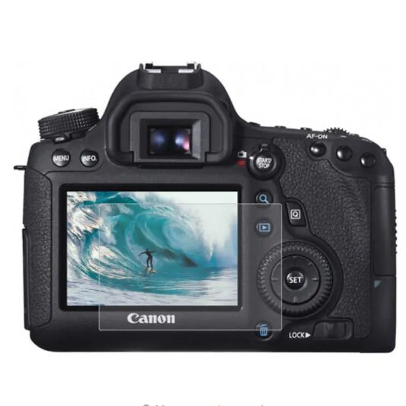 Tvrdené Sklo Chránič Stráže Kryt pre Canon EOS 6D DSLR Fotoaparát LCD Displej Ochranný Film Ochrany