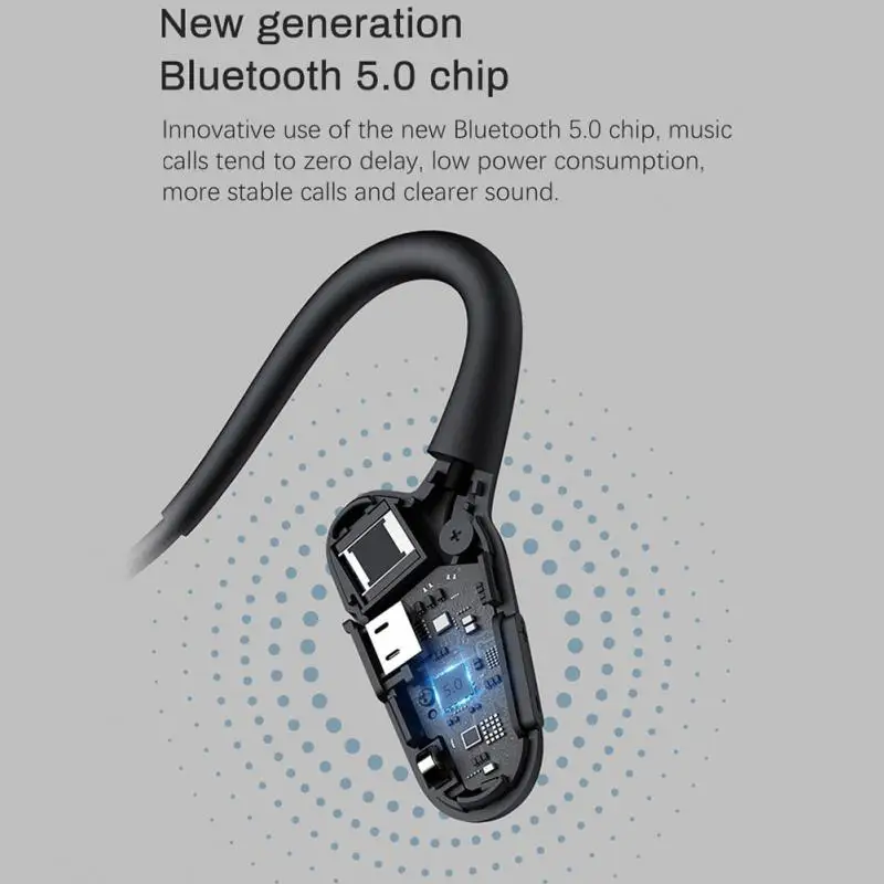 Umiestnenie Kostné Vedenie Druhej Generácie vzdušné Vedenie Bluetooth-kompatibilného Headsetu Bezdrôtové Fitness Nepremokavé Športové Headset Z2 0
