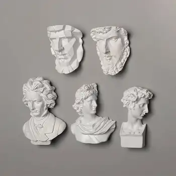 Doprava zadarmo 3D Živice Magnety na Chladničku Tvorivé Portrét Socha Umenie Beethoven, Chladnička Magnet Nálepky Domáce Dekorácie