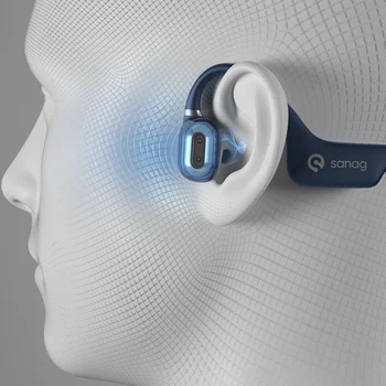 Sanag A5S Bluetooth Slúchadlá vzdušné Vedenie Bezdrôtový Headset Športové Nepremokavé Slúchadlo Pre Sony Xiao Huawei Hudobné Slúchadlá