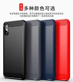 Pre Xiao Redmi 9A Prípade Gumový Nárazník Silikónové Uhlíkových Vlákien Kryt Pre Redmi 9A 9C 9AT 8 9T 10 Telefón Prípade Redmi Poznámka 11 Prípade