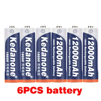 Nabíjateľná lítium-iónová batéria pre baterku, 18650 V batériou, 3.718650 MAH kapacity, 12000 nové