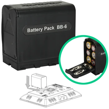 AA Batéria Prípade Power Pack Adaptér NP-F Séria NP-F750 NP-F550 Náhrada za Falconeyes Yongnuo LED Svetelné Panely YN300II