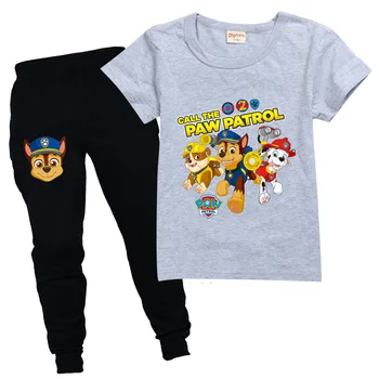 PACKA HLIADKY detské Pyžamo Krátke rukávy tričko + Nohavice športové nastaviť Deti Pyžamá deti Pyžamá Dieťa Podvaly Sleepwea 0