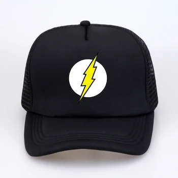 BIG BANG Theory Otec klobúk lightning Tlač Flash Mužov šiltovku Hot Predaj Bežné Muži ženy nastaviteľné snapback klobúk
