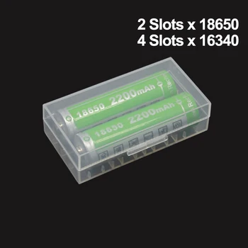 Batéria Prípade 18650 16340 Batérie Držiak Úložný Box Pre 2/4/8 AA/AAA Nabíjateľné Batérie Kontajner Organizátor Prípadoch 0