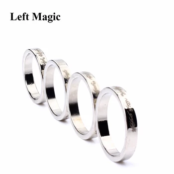 1 Ks 2018 Mini Silver Silné Magnetické Magický Prsteň Magnet Mince Kúzla Prst Dekorácie Kúzelník Krúžok 18/19/20/21 MM Veľkosť