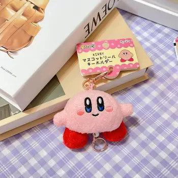 8 CM Roztomilý Kreslený Anime Hviezda Kirby Plyšové Hračky Ružový Kirby Mäkké, Vypchaté Bábika Prívesok Úsek Keychain Dievčatá, Deti Vianočný Darček