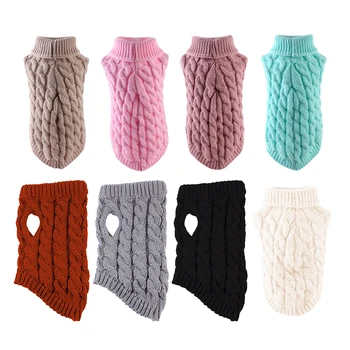 Zimné Psa Pletené Jumper Knitwear Pet Oblečenie Čivava Šteňa Sveter Srsť Psa Svetre Pet Produktov
