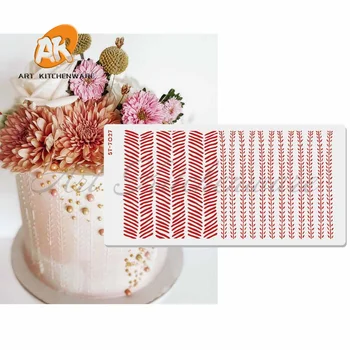 Nový Vzor Tortu Vzorkovníka Kvet a List Cake Zdobenie Nástroje Svadobnú Tortu Dekorácie Fondant Tortu Formy Vzorkovníka Čipky