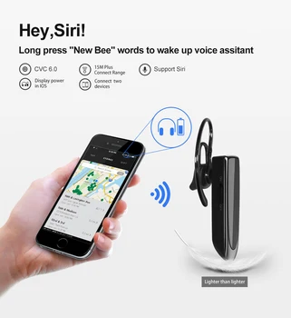 Ucho Bezdrôtovej Náhlavnej Súpravy Bluetooth Slúchadlá S Redukciou Šumu Mikrofónu Športové Slúchadlá Handsfree Hovor Slúchadlá Pre Office Jazdy