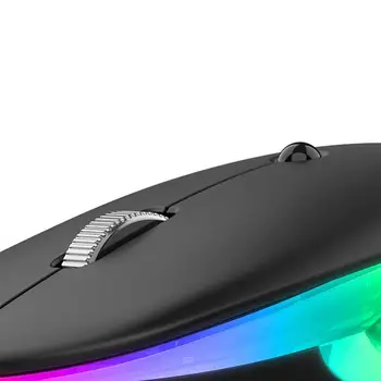 Wireless Mouse DPI Nastaviteľné Nabíjateľná RGB Podsvietenie LED Bluetooth USB Optická Herných Myší