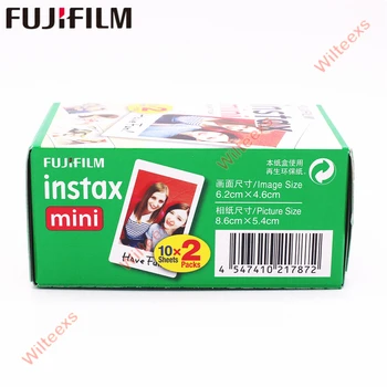 Originálne 100 Listov Fujifilm Fuji Instax Mini Biely Film Instant Foto Papier Pre Instax Mini 11 7 7 8 9 70 25 Fotoaparát SP-1 2 3